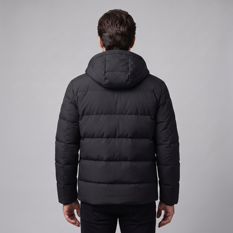 Men's Puffer Winter Jacket with Quilted Insulation