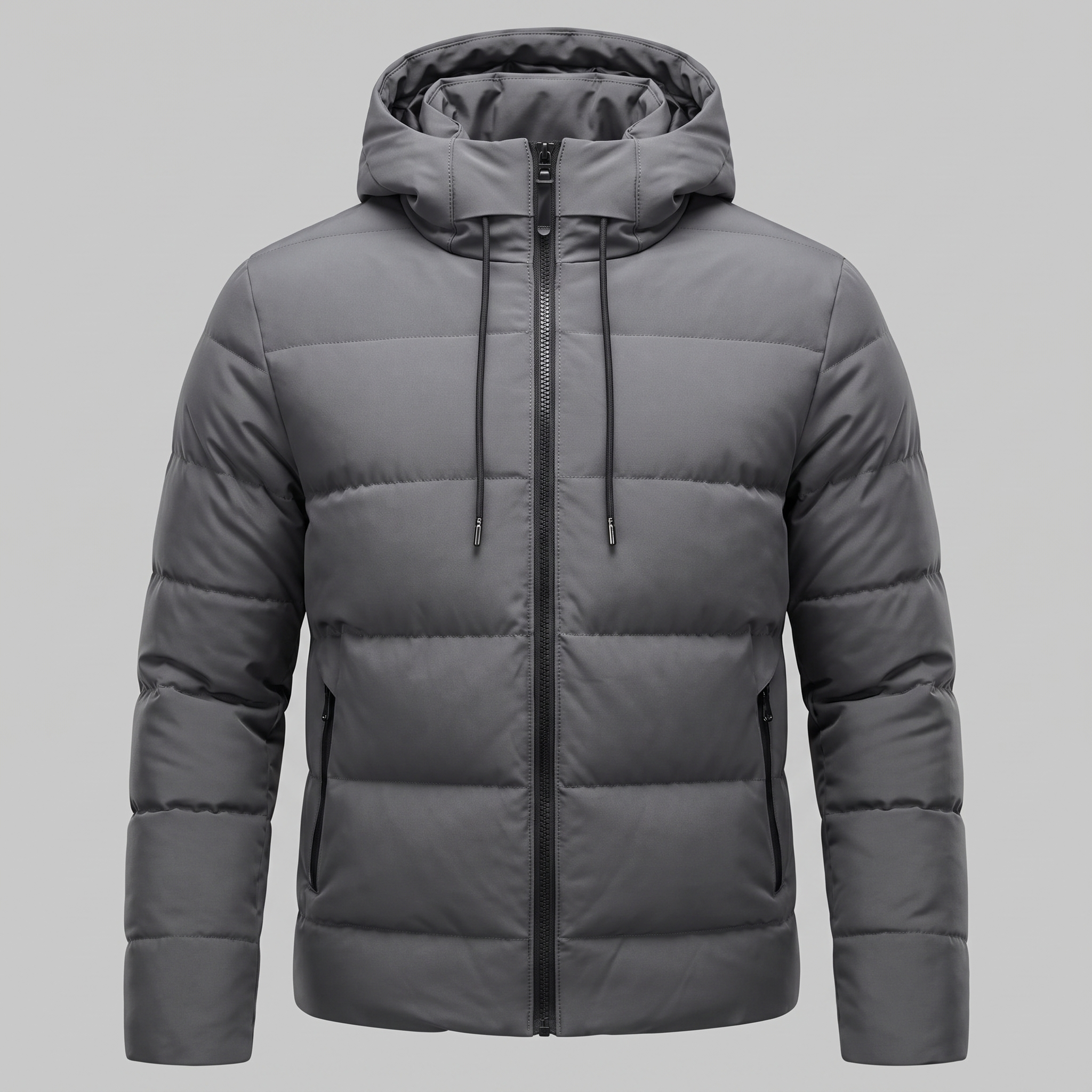 Men's Puffer Winter Jacket with Quilted Insulation