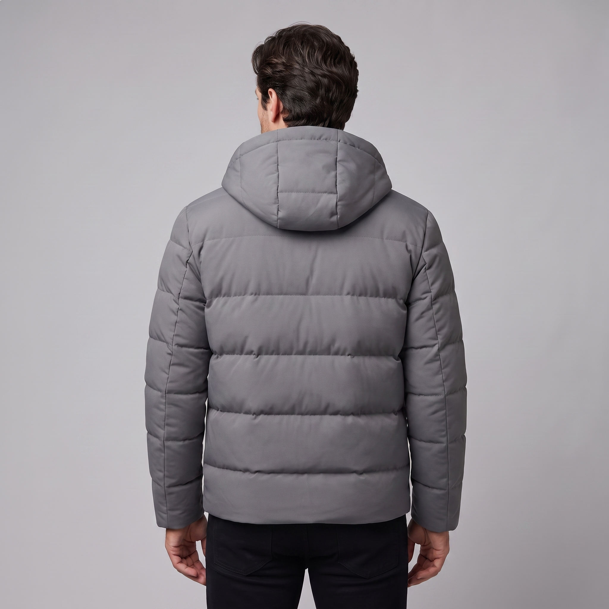 Men's Puffer Winter Jacket with Quilted Insulation