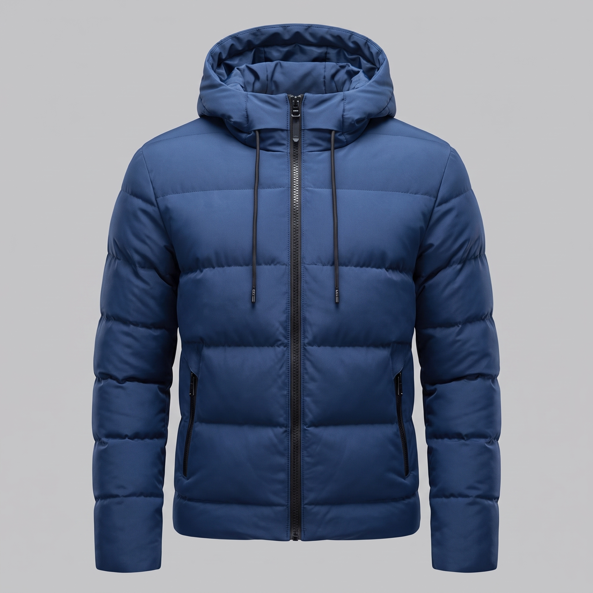 Men's Puffer Winter Jacket with Quilted Insulation