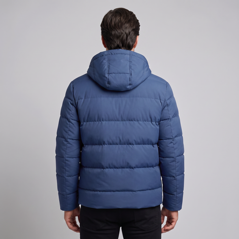 Men's Puffer Winter Jacket with Quilted Insulation