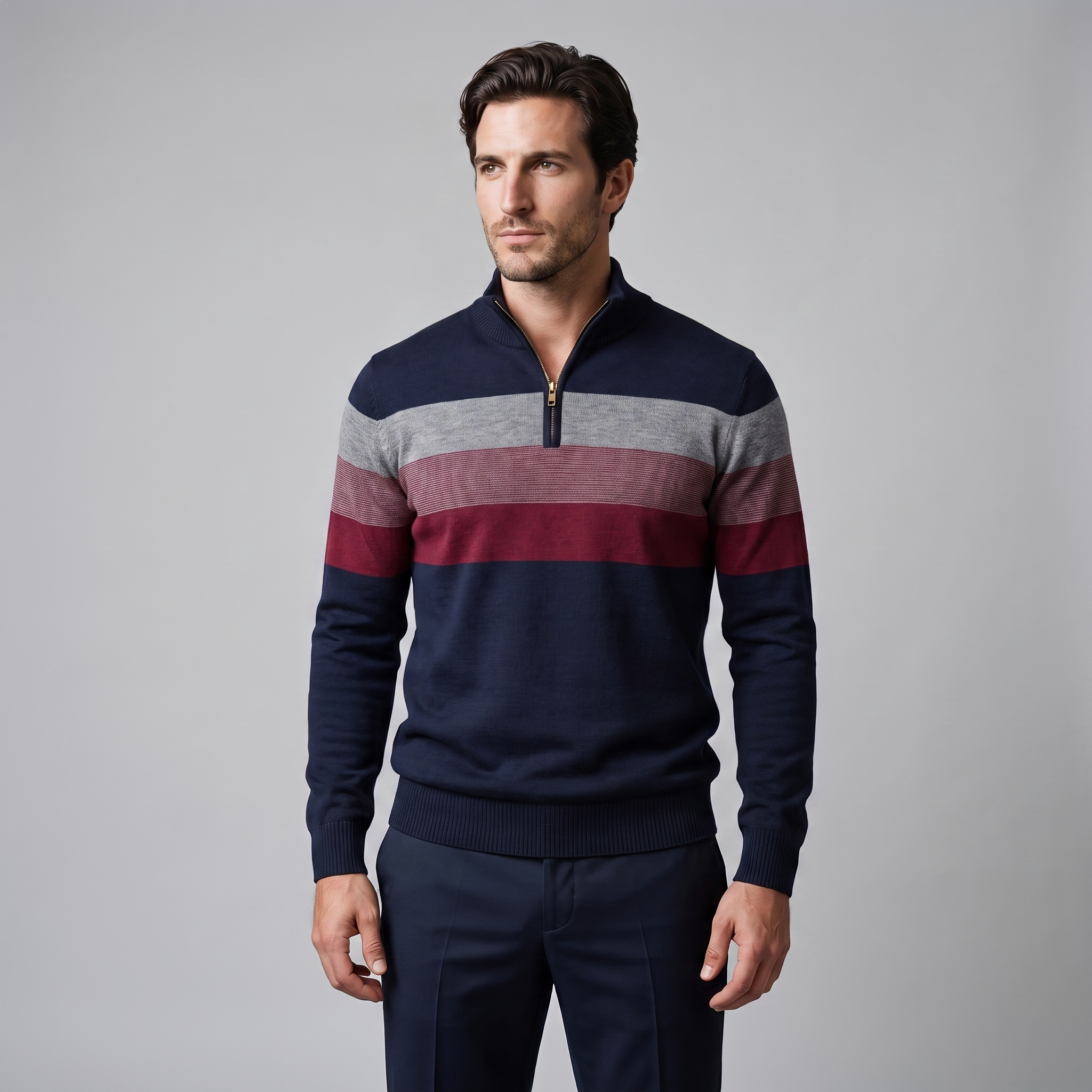 Men's Quarter-Zip Sweater
