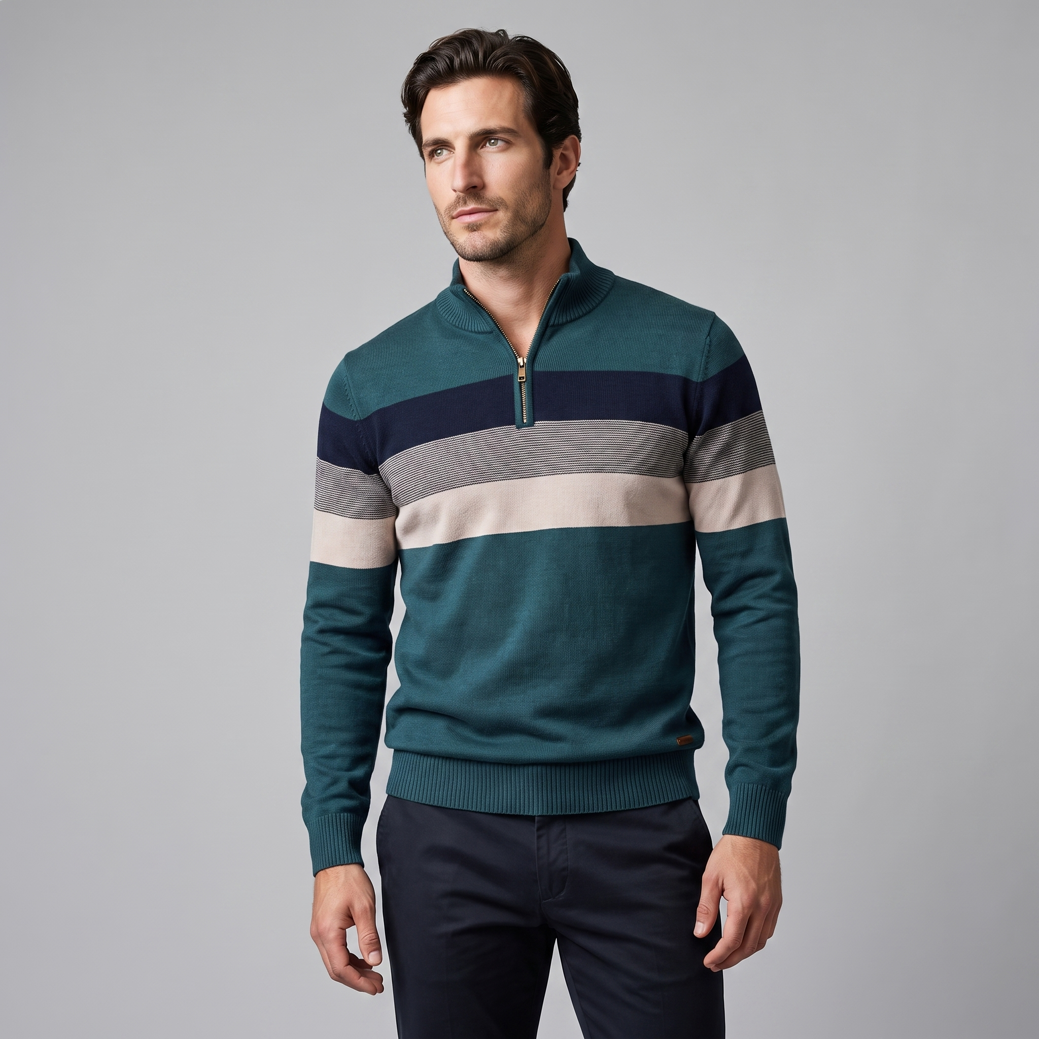 Men's Quarter-Zip Sweater