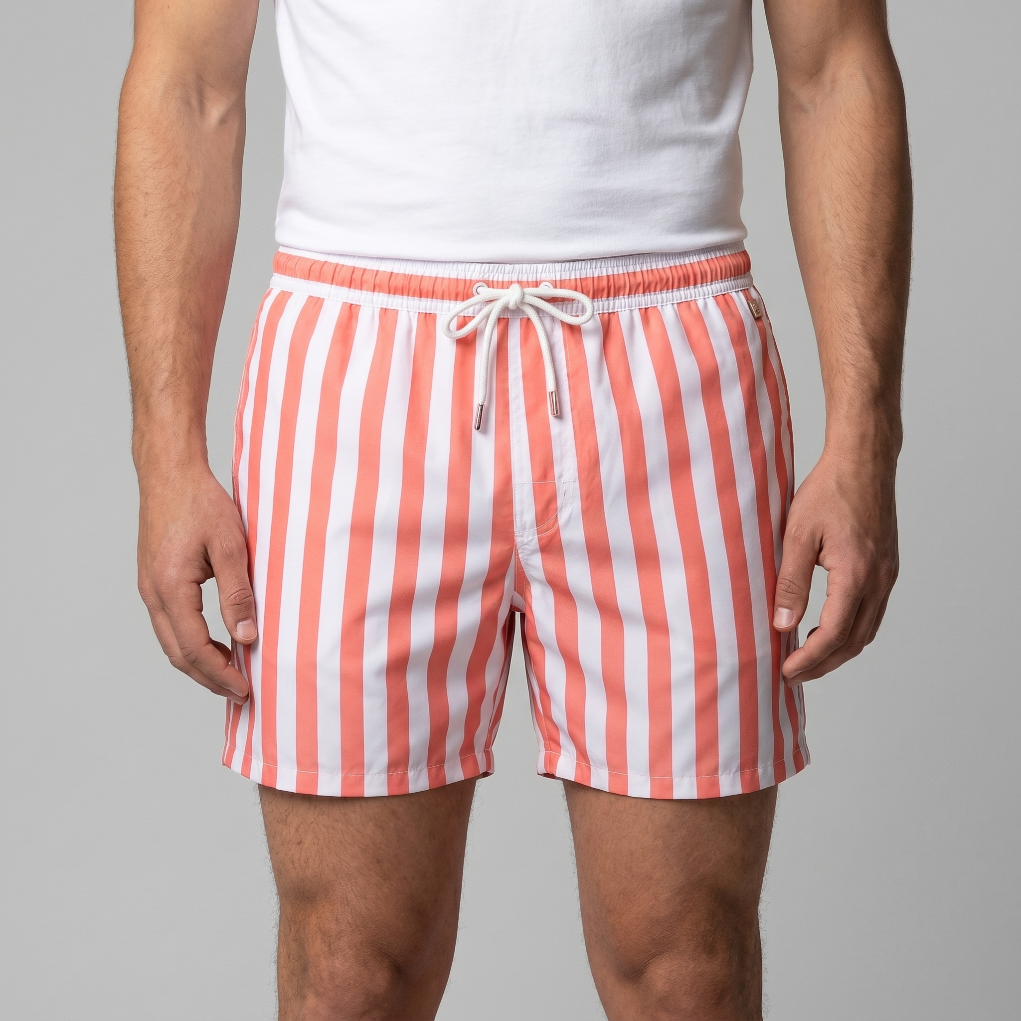 Men's Quick Dry Striped Swim Shorts