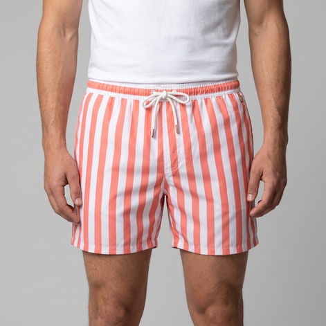 Men's Quick Dry Striped Swim Shorts