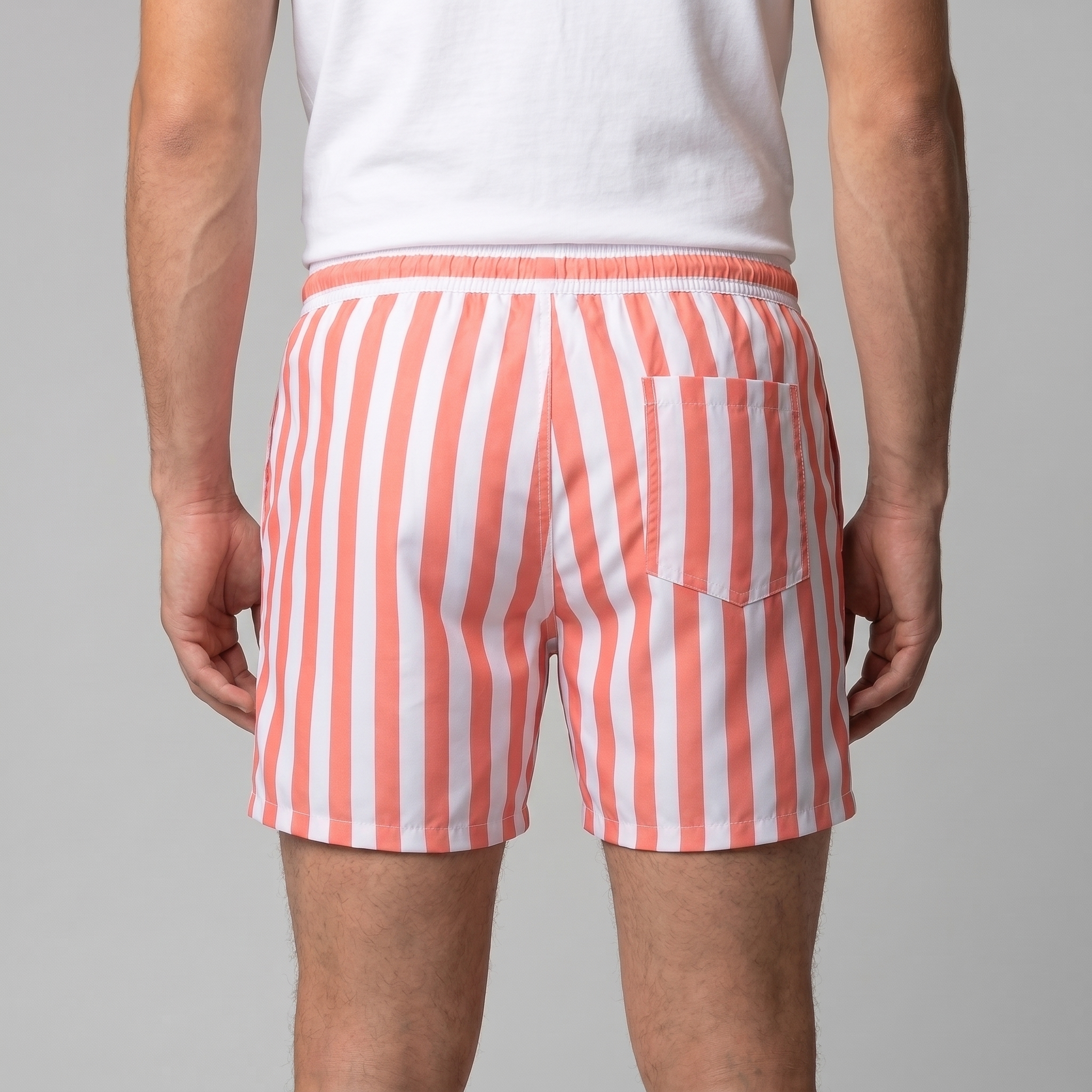 Men's Quick Dry Striped Swim Shorts