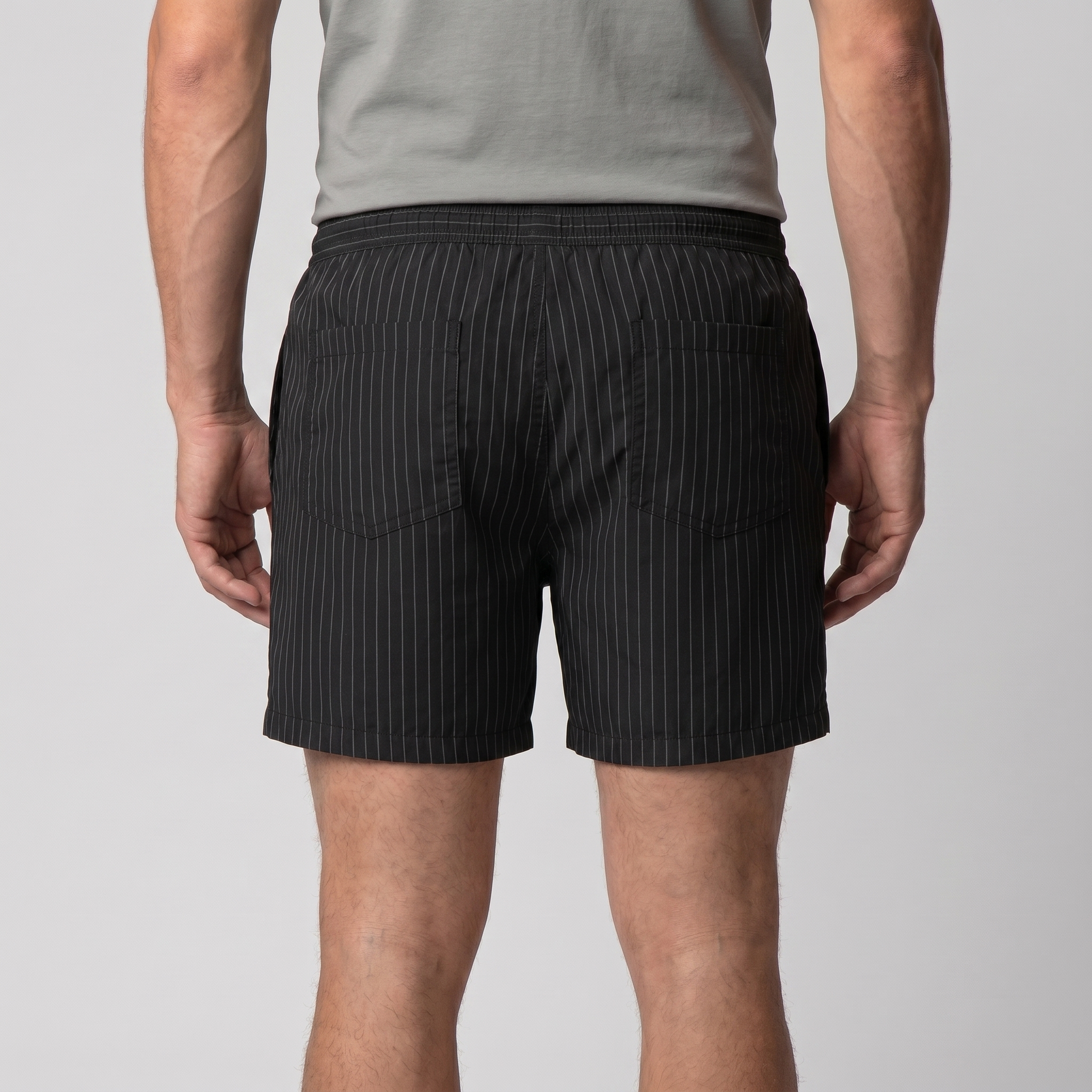 Men's Quick Dry Striped Swim Shorts