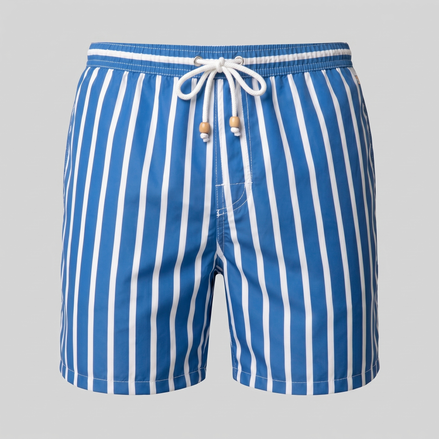 Men's Quick Dry Striped Swim Shorts