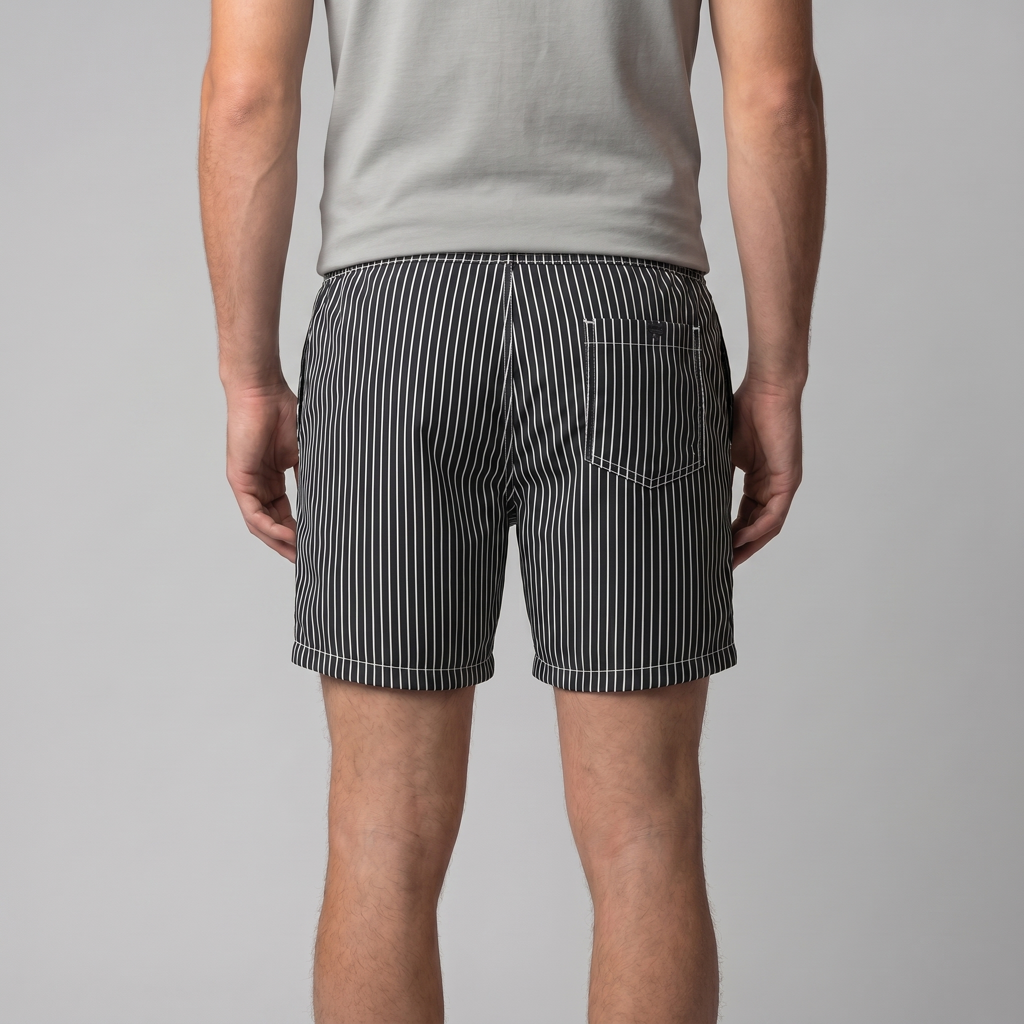 Men's Quick Dry Striped Swim Shorts