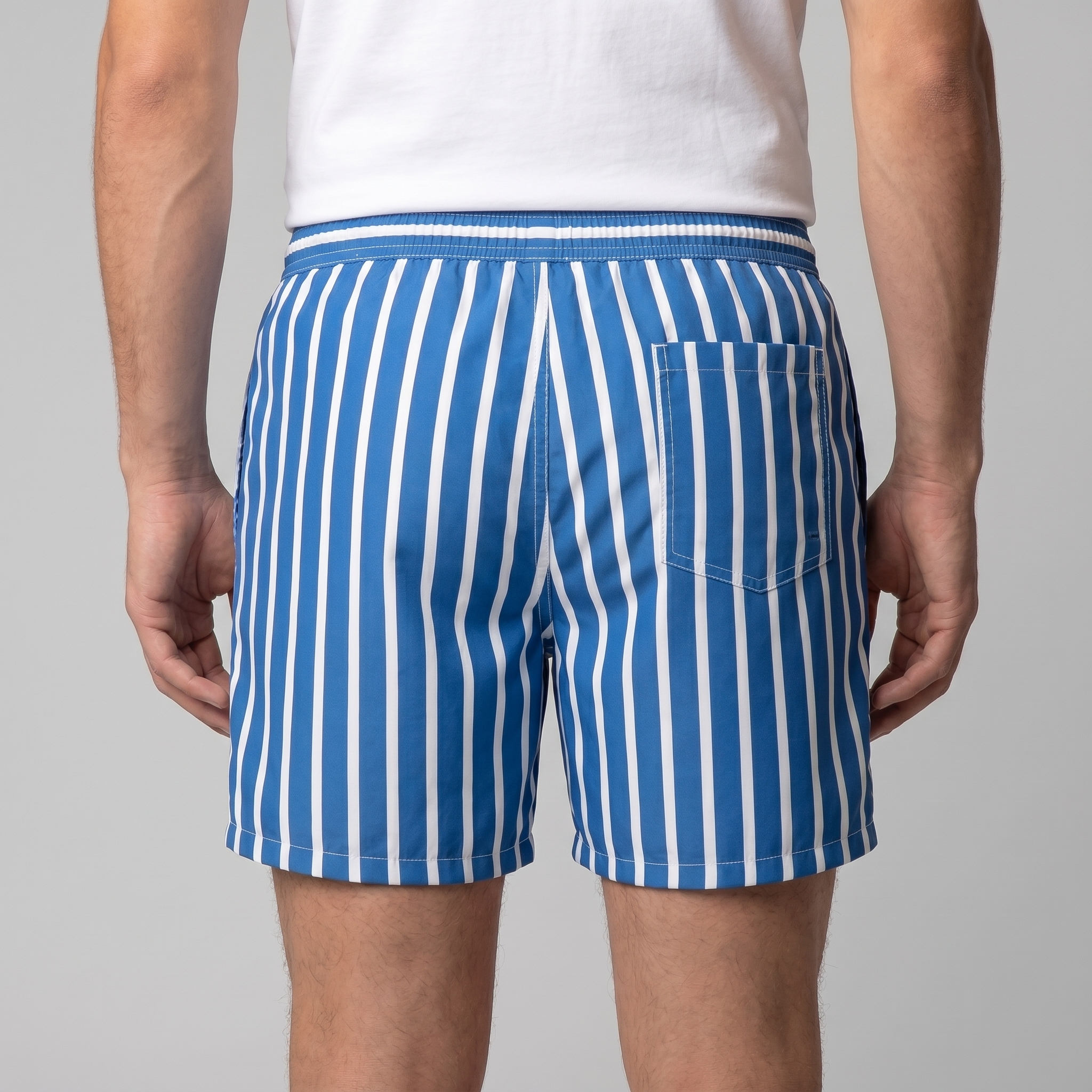 Men's Quick Dry Striped Swim Shorts