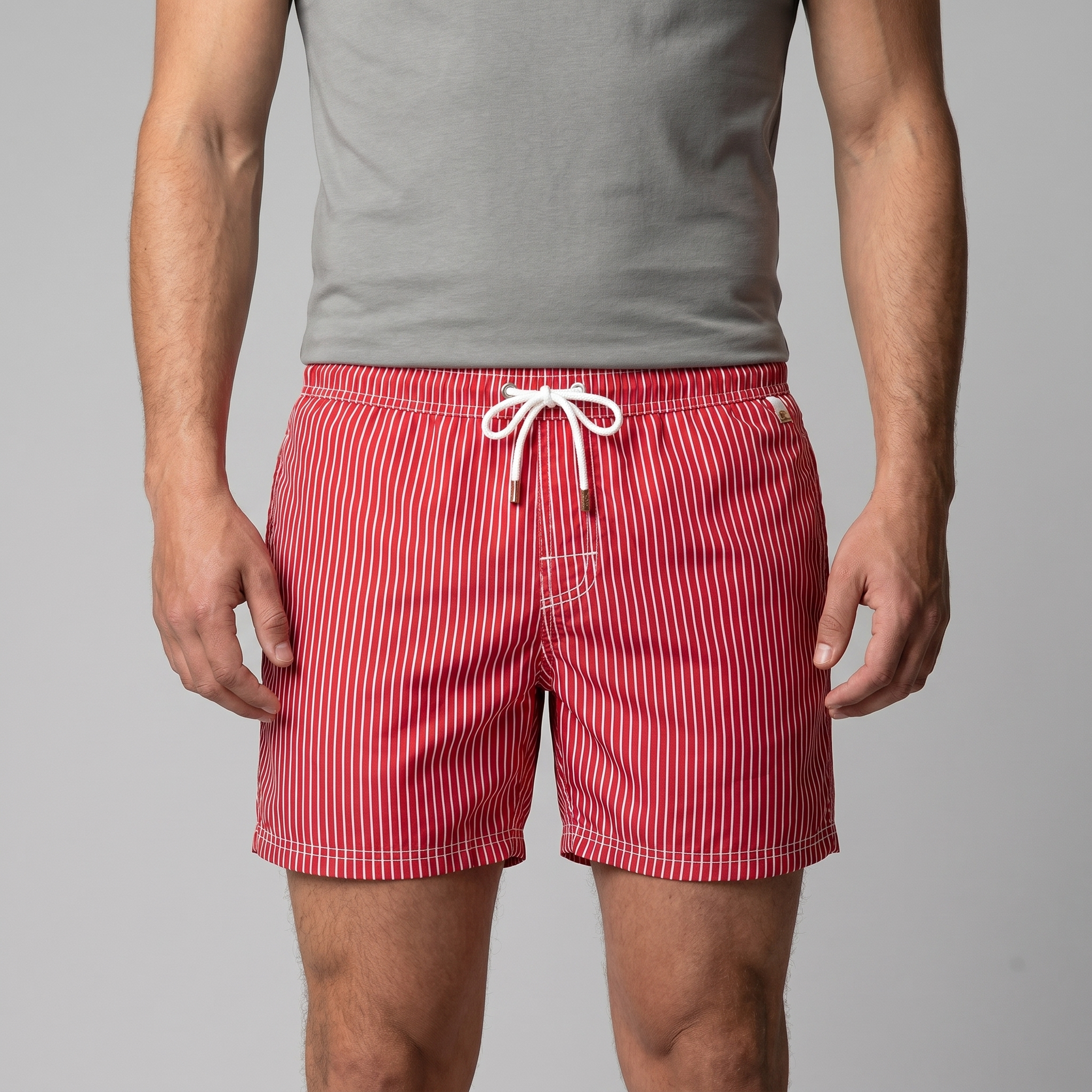 Men's Quick Dry Striped Swim Shorts