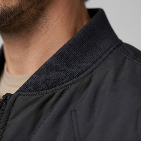 Men's Quilted Bomber Mid Jacket