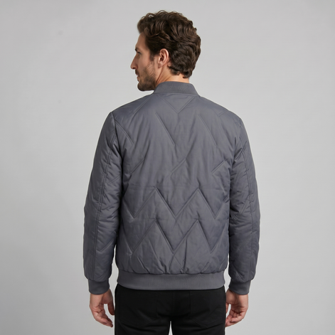 Men's Quilted Bomber Mid Jacket