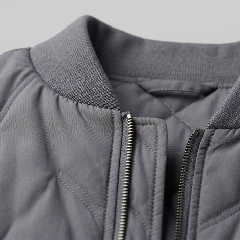 Men's Quilted Bomber Mid Jacket