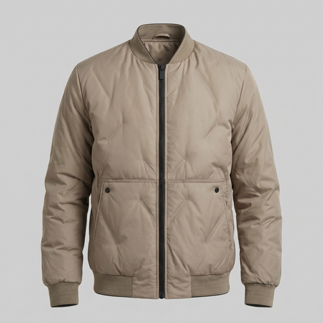 Men's Quilted Bomber Mid Jacket