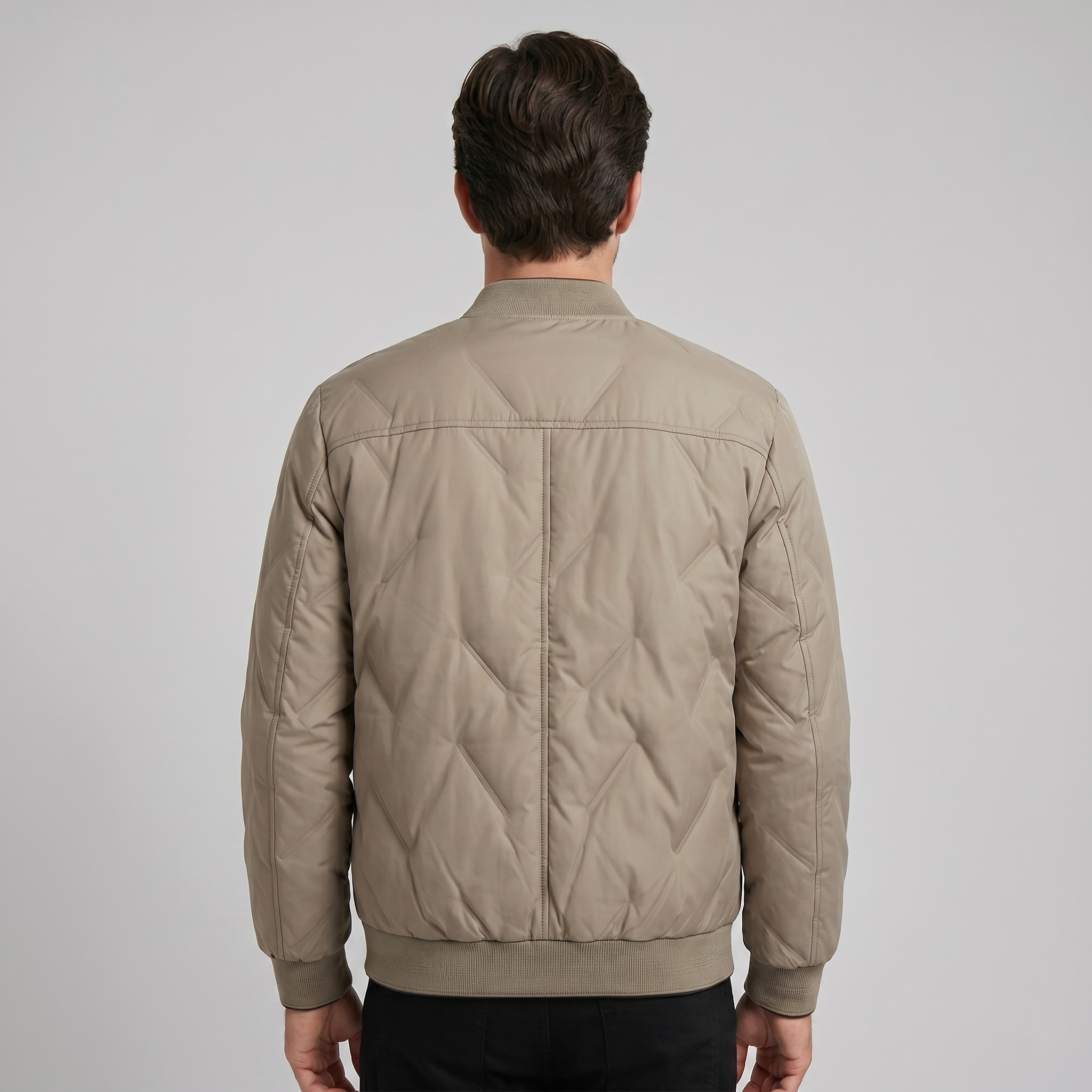 Men's Quilted Bomber Mid Jacket