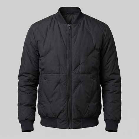 Men's Quilted Bomber Mid Jacket