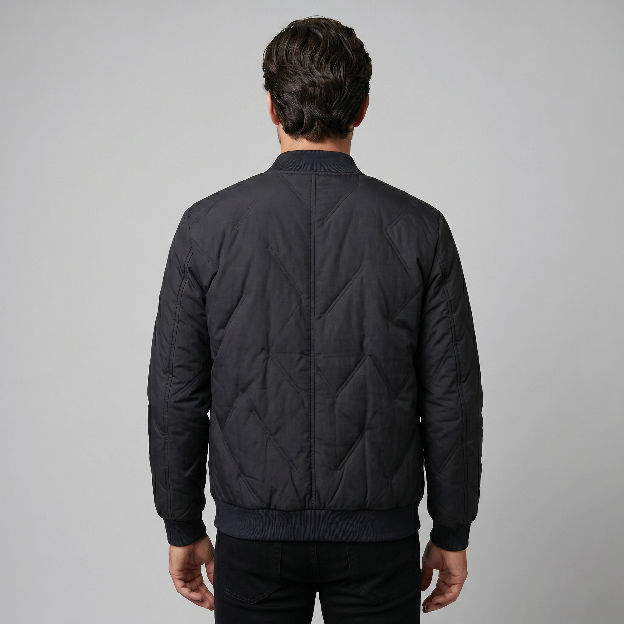 Men's Quilted Bomber Mid Jacket