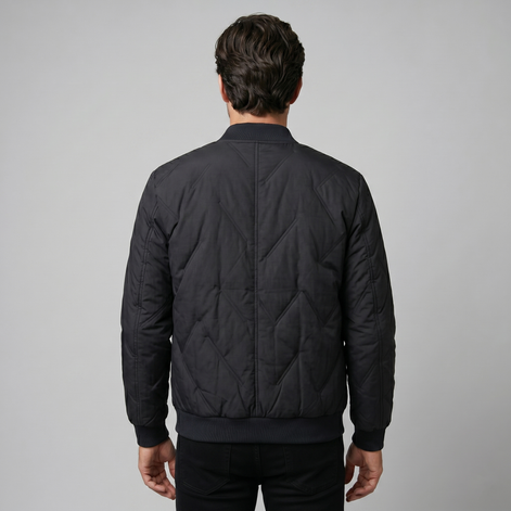 Men's Quilted Bomber Mid Jacket