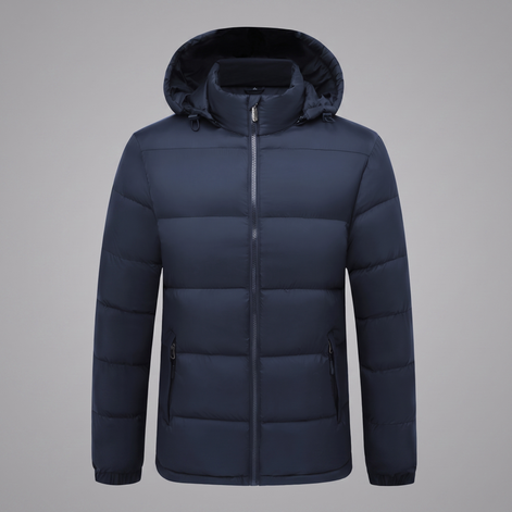 Men's Quilted Hooded Puffer Jacket