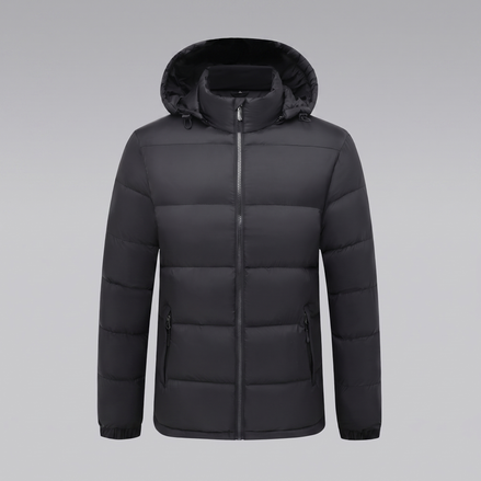 Men's Quilted Hooded Puffer Jacket