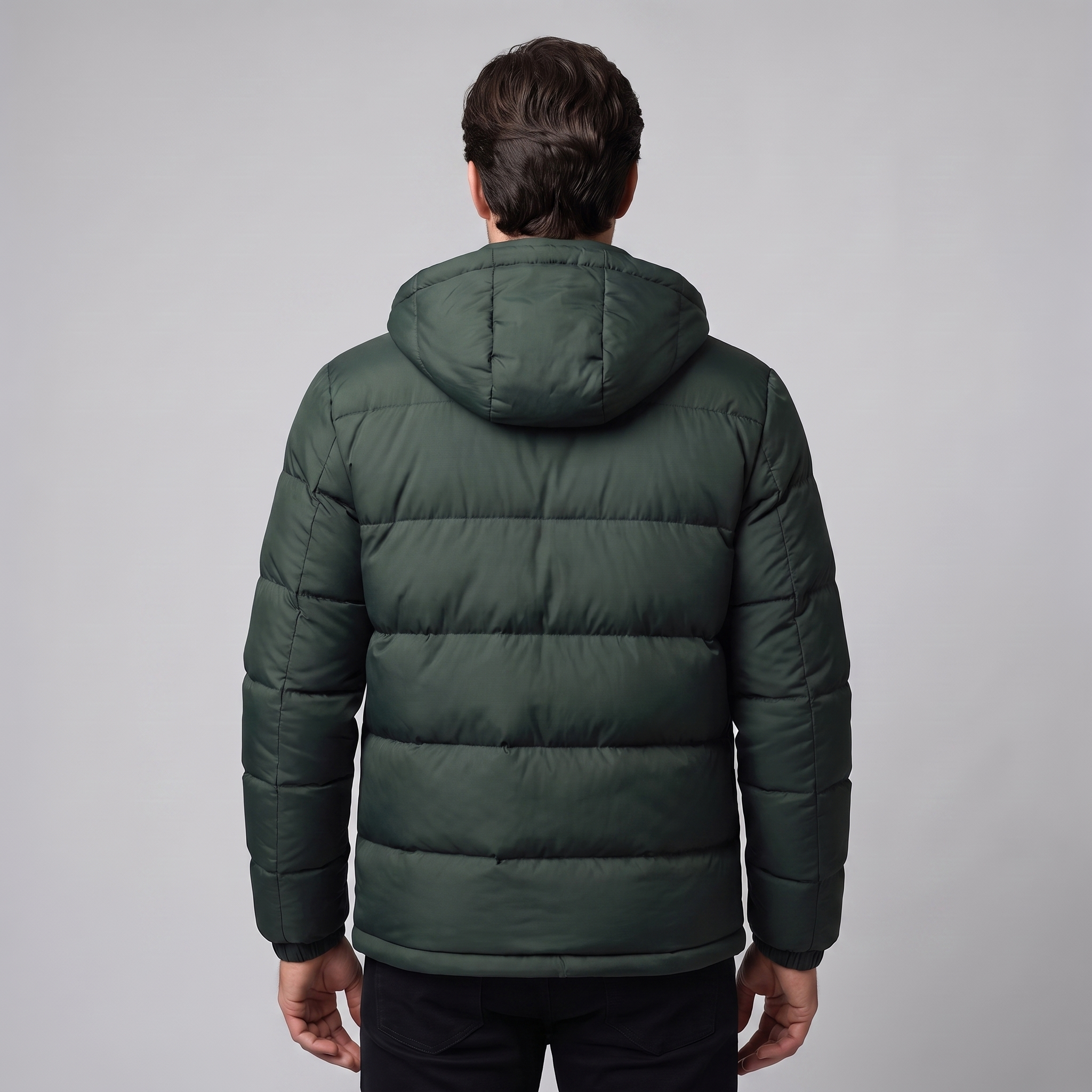 Men's Quilted Hooded Puffer Jacket