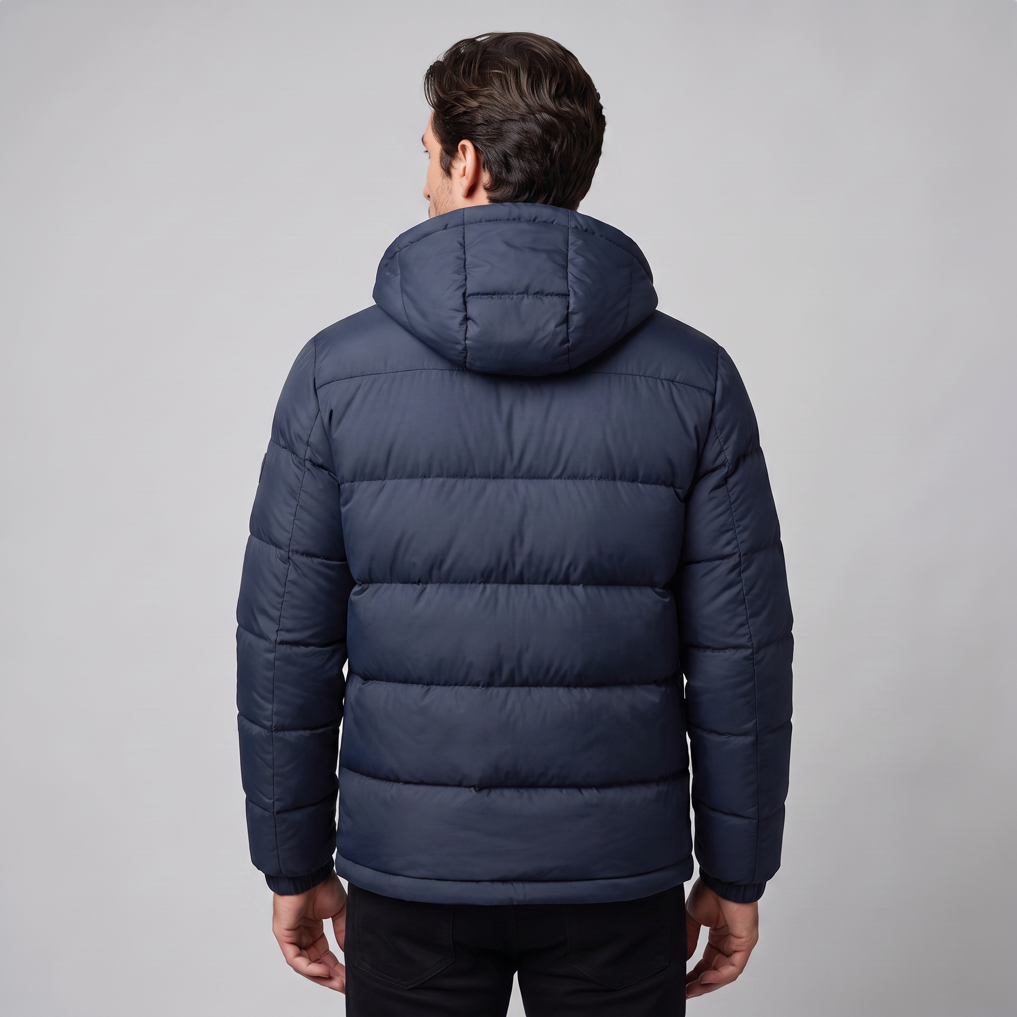 Men's Quilted Hooded Puffer Jacket