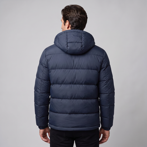 Men's Quilted Hooded Puffer Jacket