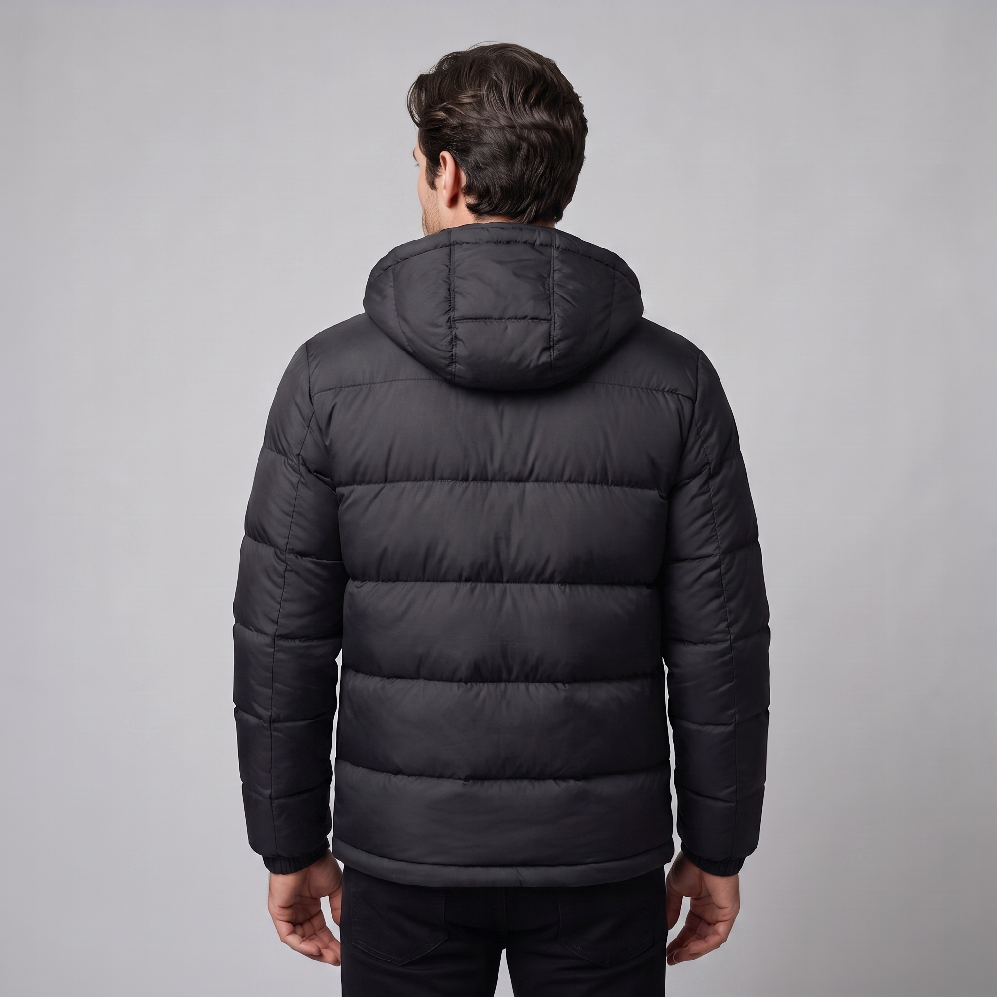 Men's Quilted Hooded Puffer Jacket
