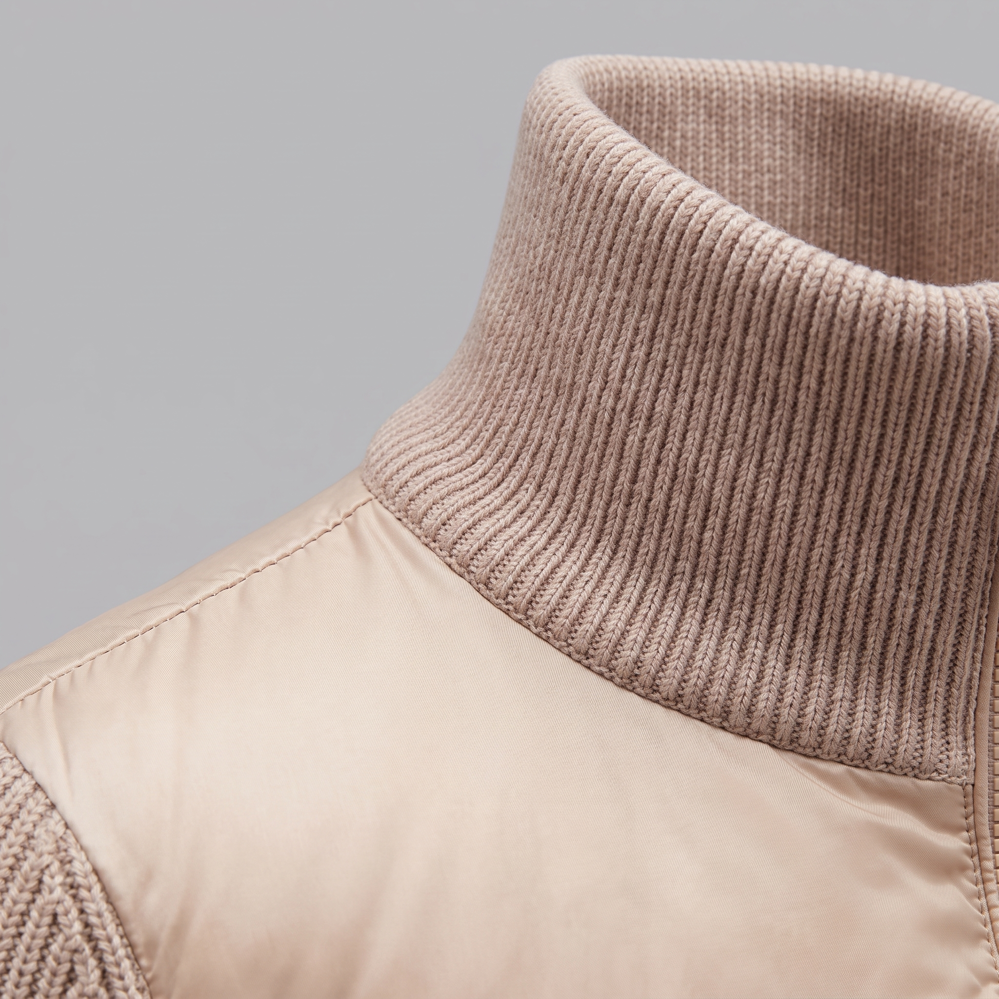 Men's Quilted Hybrid Knit Jacket