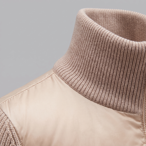 Men's Quilted Hybrid Knit Jacket
