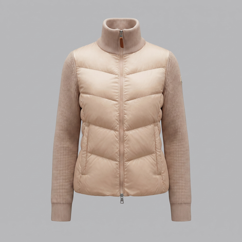Men's Quilted Hybrid Knit Jacket