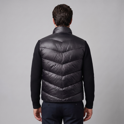 Men's Quilted Hybrid Knit Jacket