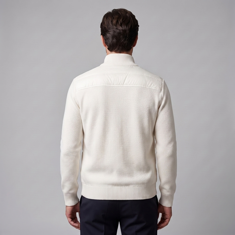 Men's Quilted Hybrid Stand Collar Jacket