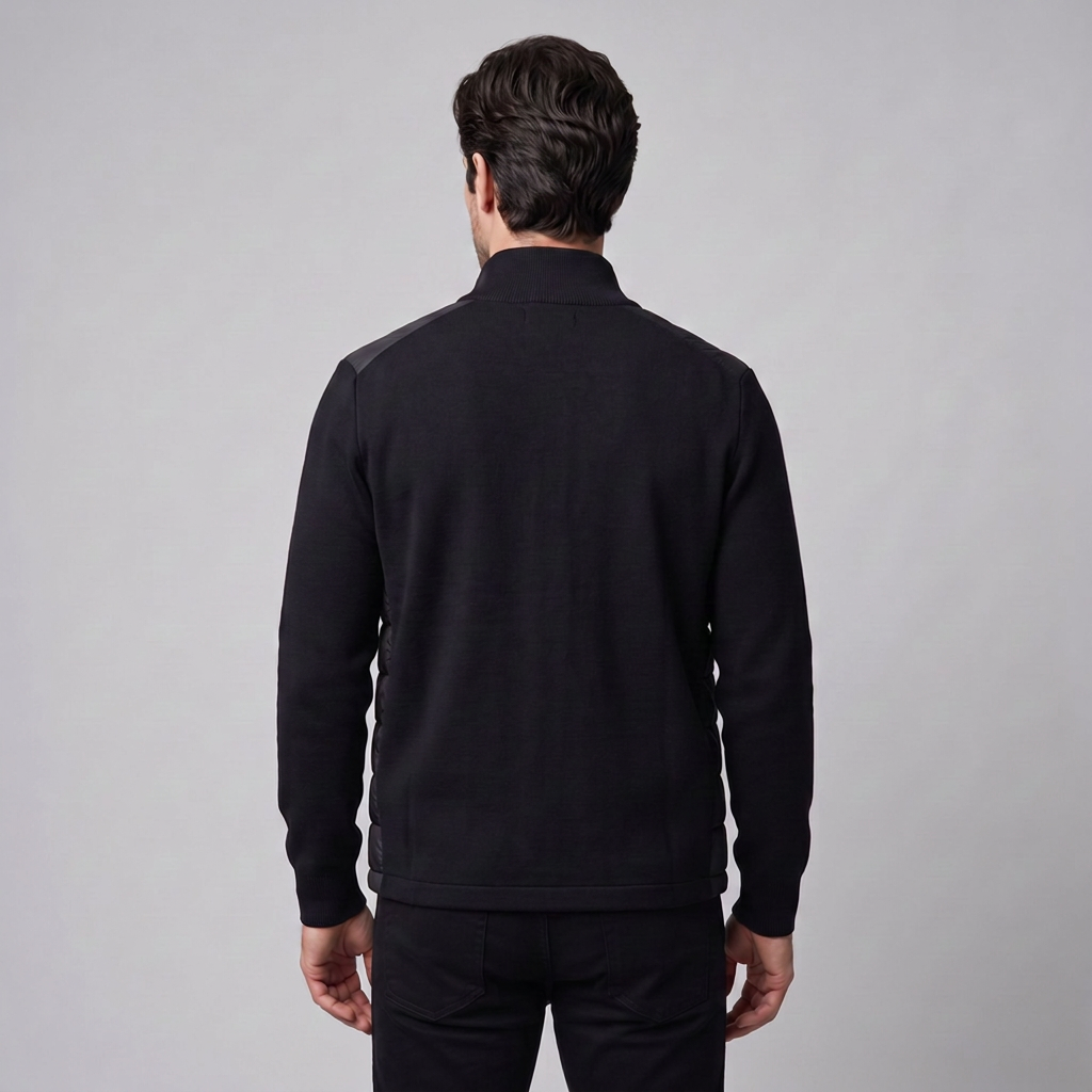 Men's Quilted Hybrid Stand Collar Jacket