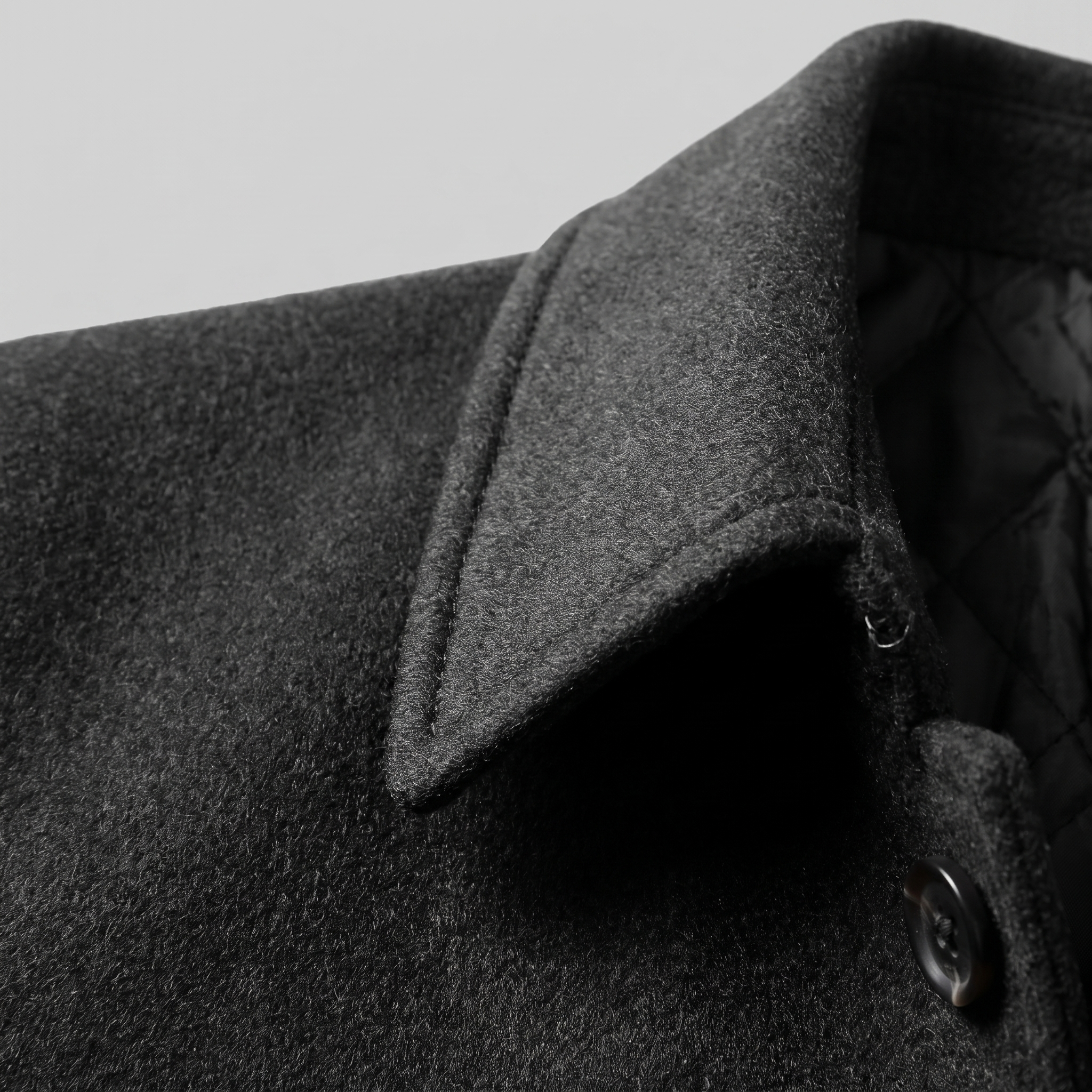 Men's Quilted Lined Overcoat