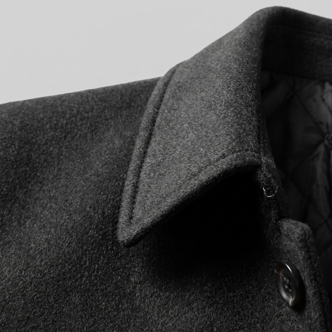 Men's Quilted Lined Overcoat