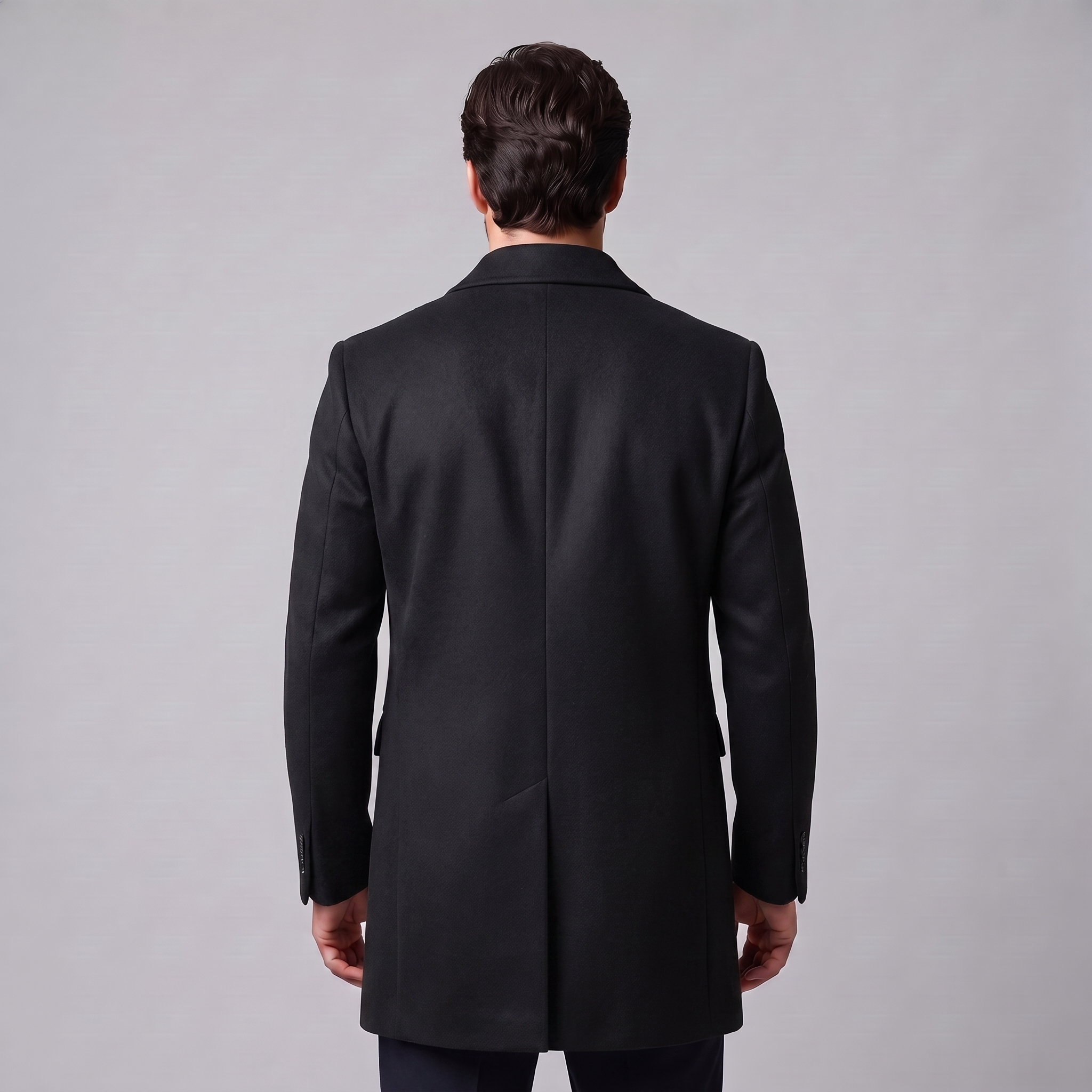 Men's Quilted Lined Overcoat