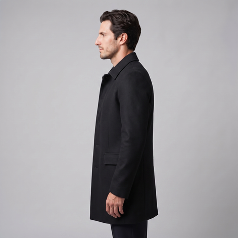 Men's Quilted Lined Overcoat
