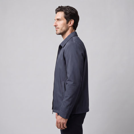 Men's Quilted Lined Zip Jacket