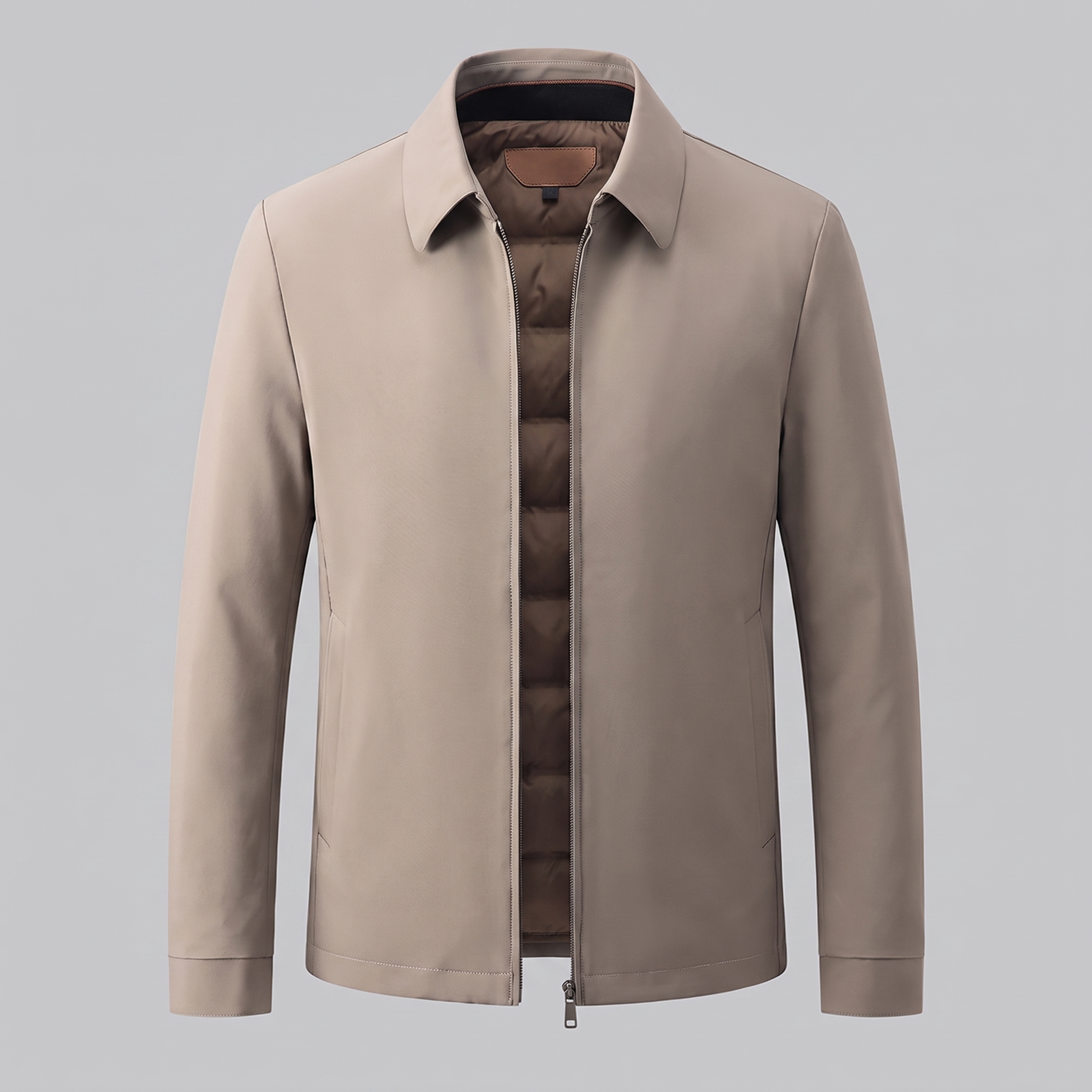 Men's Quilted Lined Zip Jacket