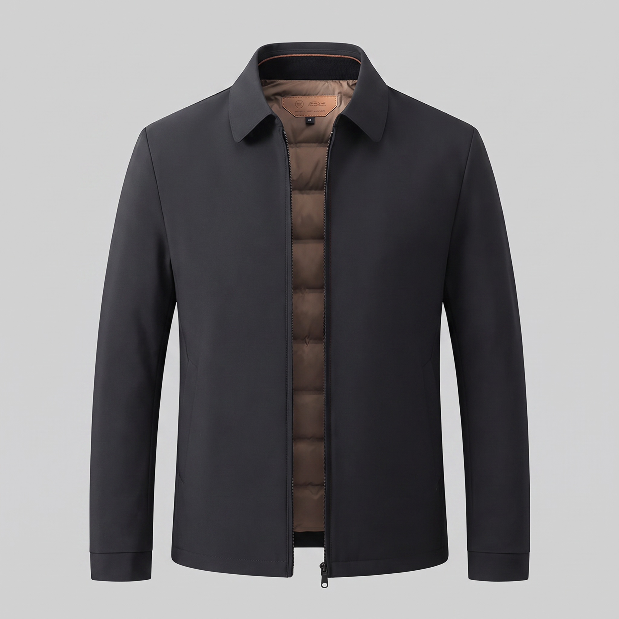 Men's Quilted Lined Zip Jacket