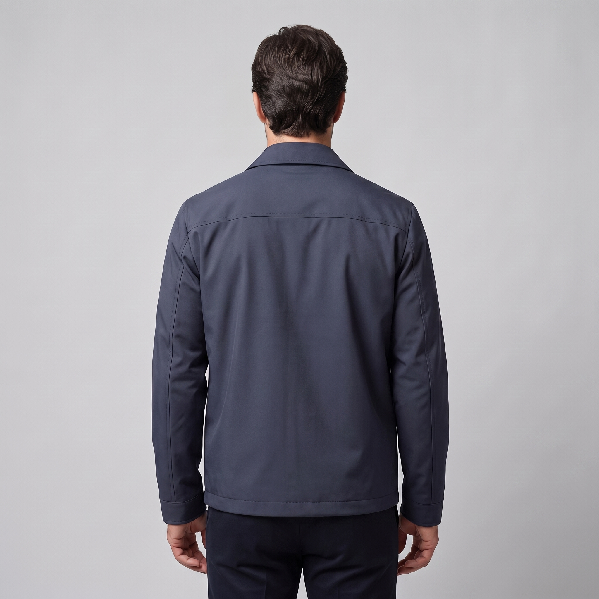 Men's Quilted Lined Zip Jacket