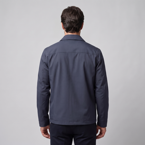 Men's Quilted Lined Zip Jacket
