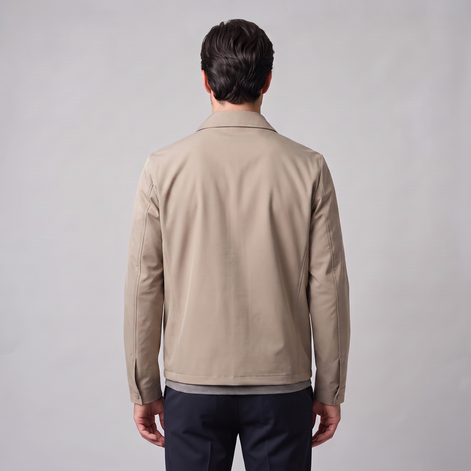 Men's Quilted Lined Zip Jacket