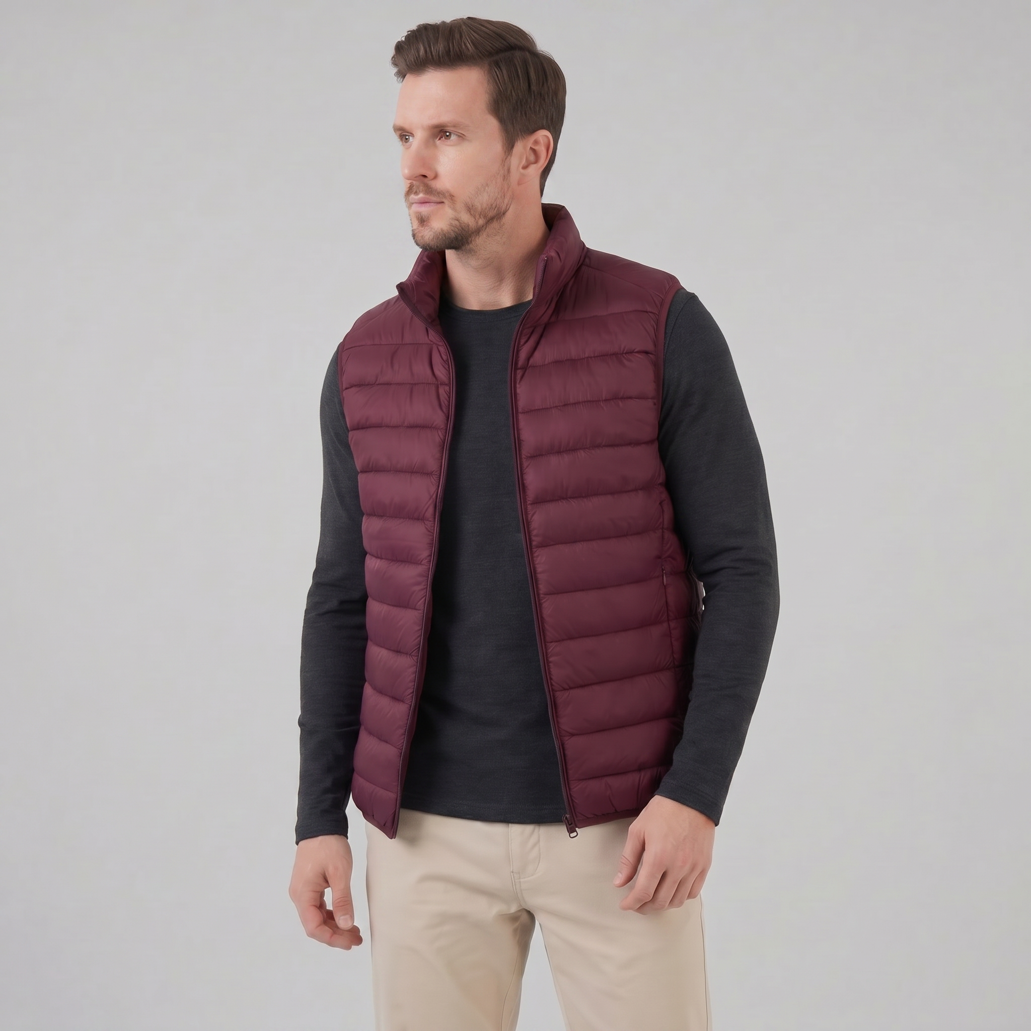 Men's Quilted Padded Gilet