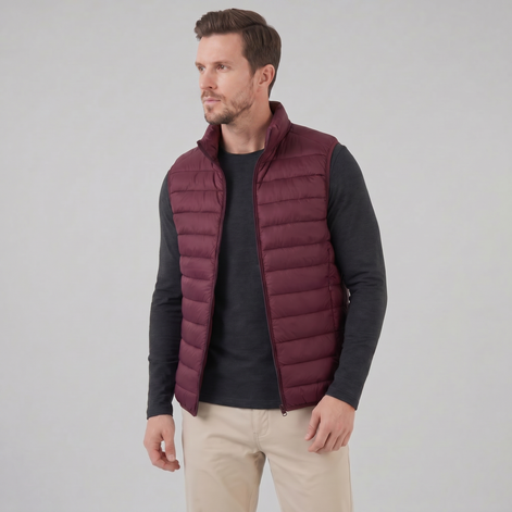 Men's Quilted Padded Gilet