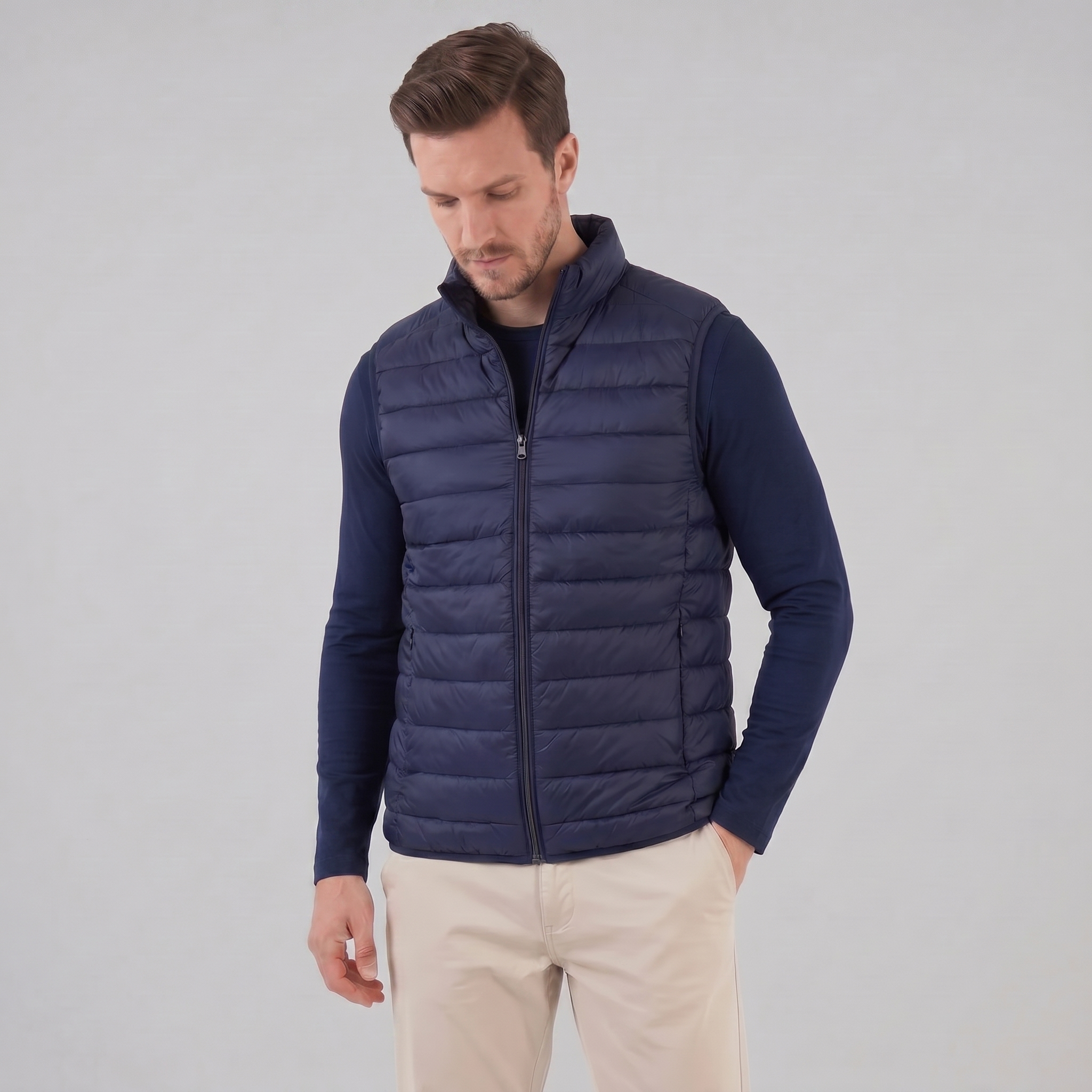 Men's Quilted Padded Gilet