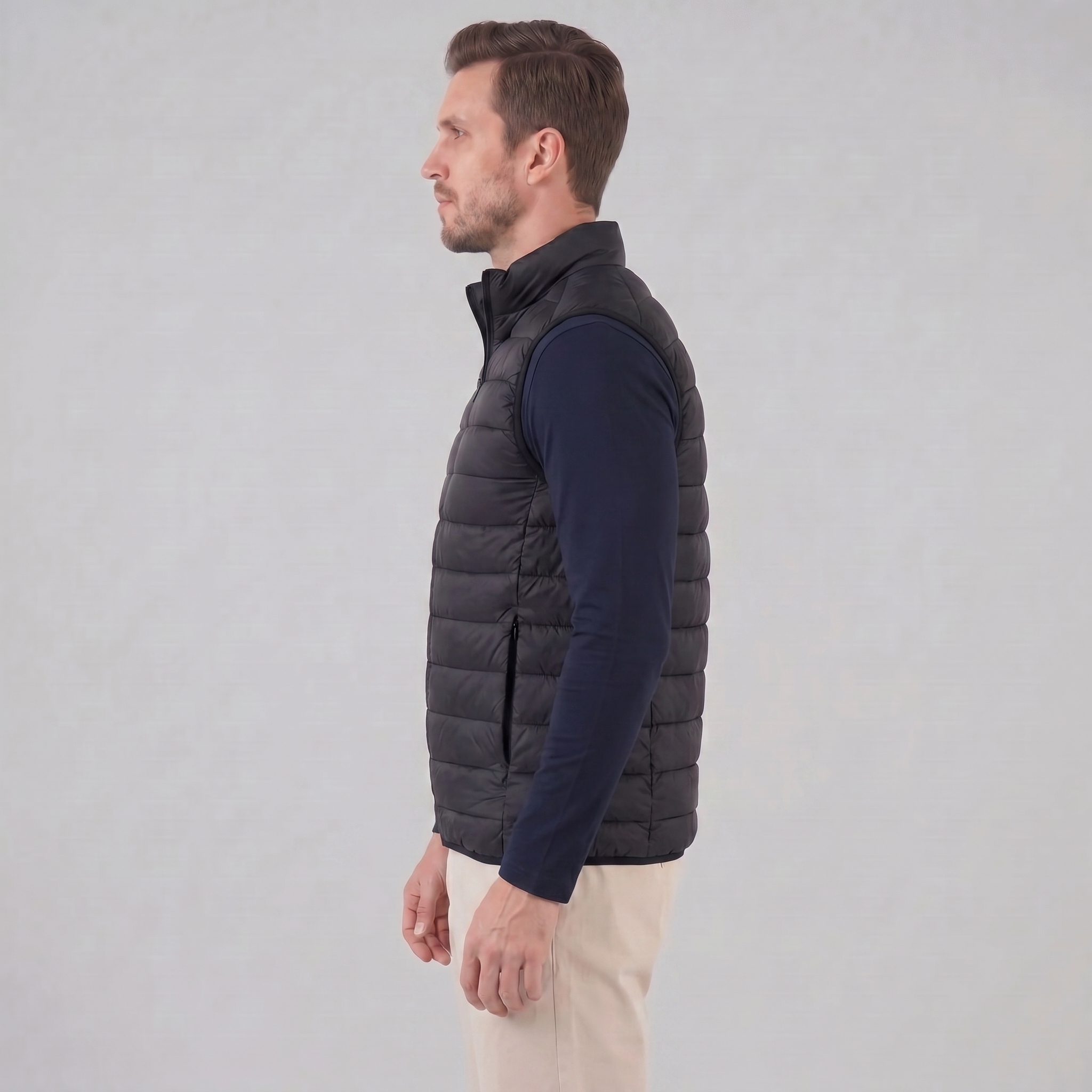 Men's Quilted Padded Gilet