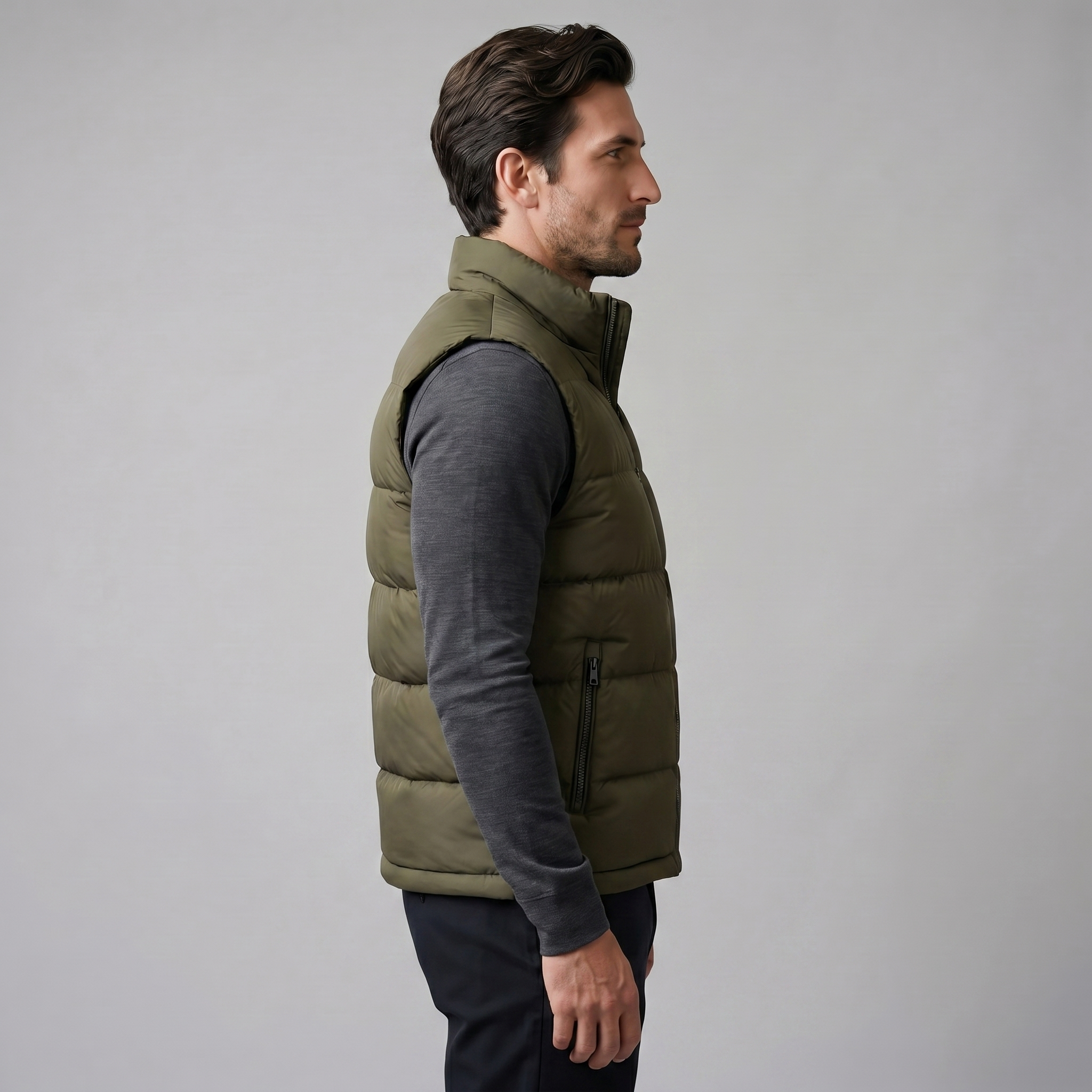 Men's Quilted Padded Gilet